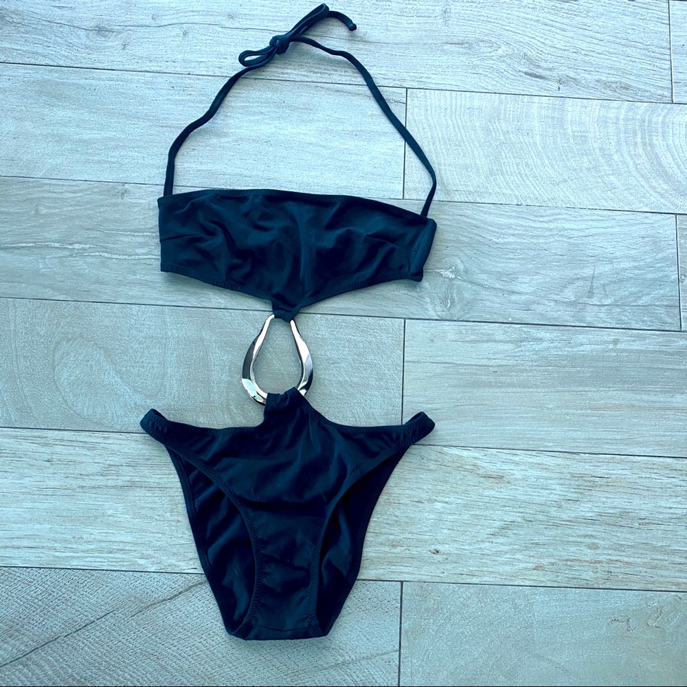 Melissa Odabash unique cut out One piece swimsuit
